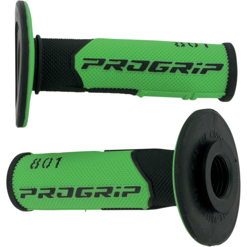 Pro Grip 801 Hybrid Duo-Density Cross Grips - Black/Green PA080100NEVE