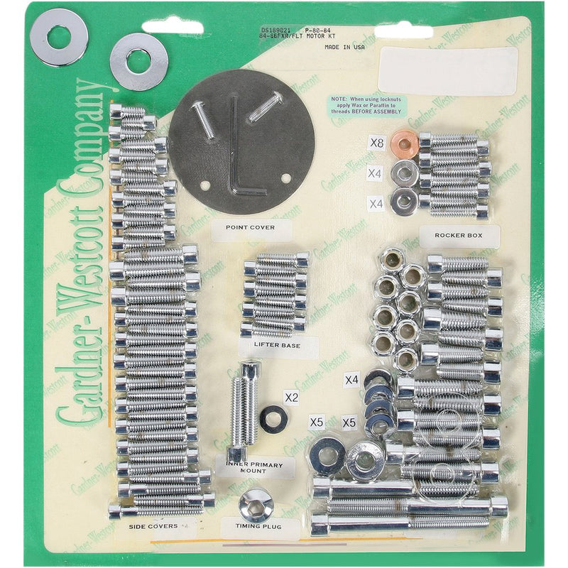 Gardner-Westcott Bolt Kit - Motor Set - Socket-Head P-80-84