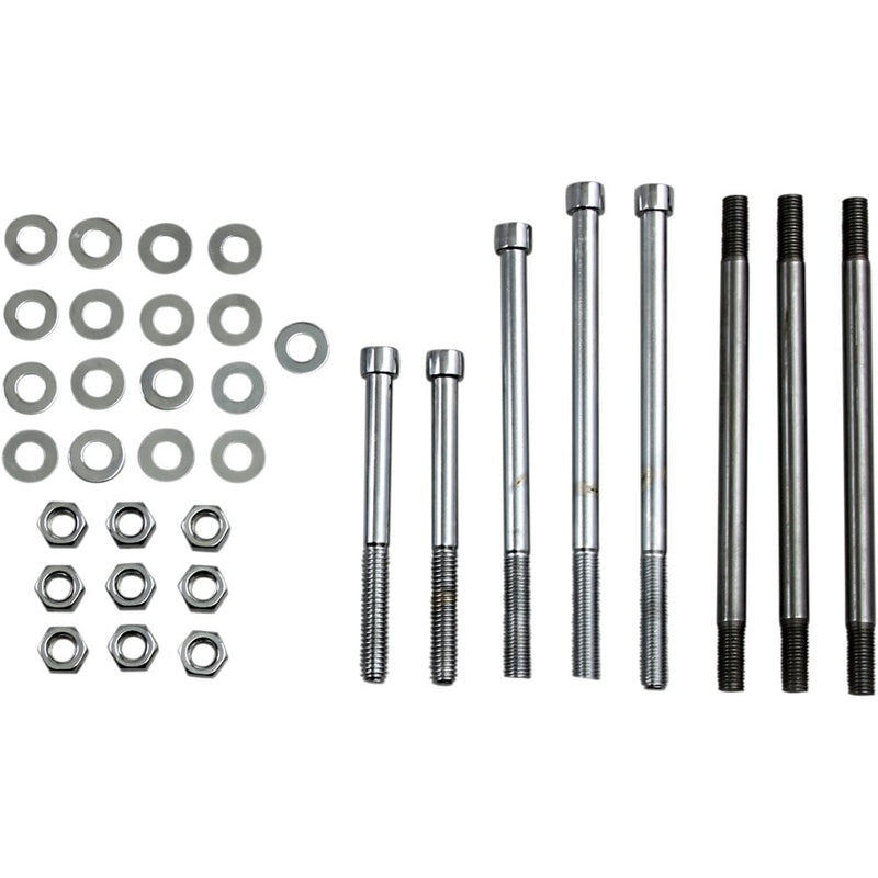 Gardner-Westcott Bolt Kit - Motor Case - Socket-Head - Chrome - Big Twin P-80-57