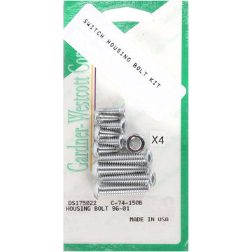 Gardner-Westcott Bolt Kit - Switch Housing - Socket-Head - Chrome C-74-150B