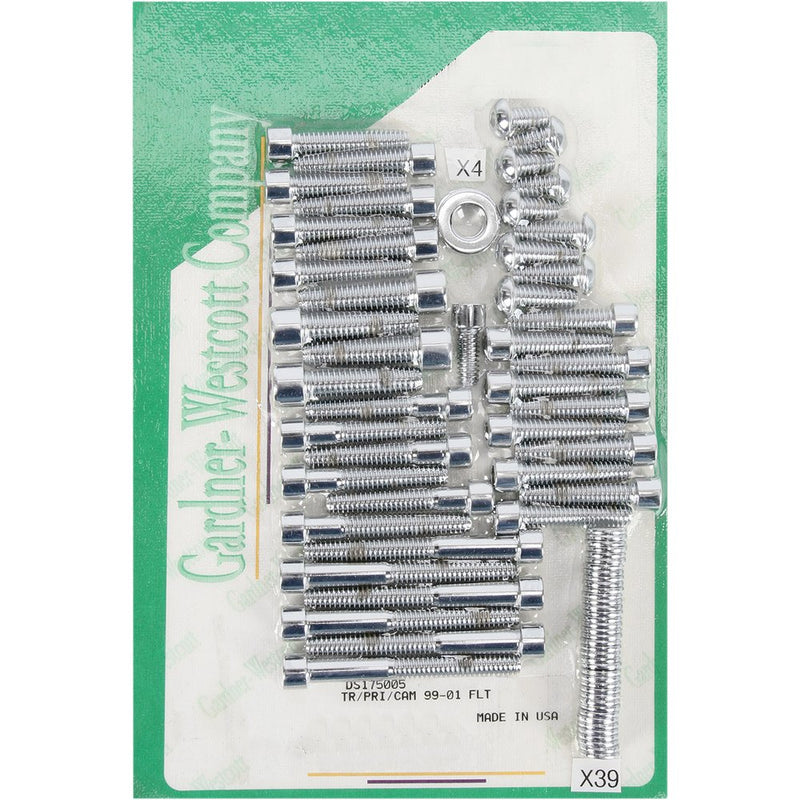 Gardner-Westcott Bolt Kit - Side Cover - Socket-Head - Chrome P-10-17-01