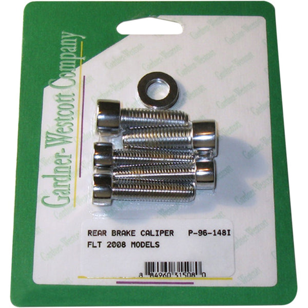 Gardner-Westcott Mounting Bolt Kit - Brake Caliper - Socket-Head - Rear P-96-148I