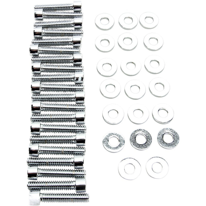 Gardner-Westcott Bolt Kit - Rocker Box - Socket-Head - Chrome - M8 P-48-15