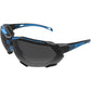 Forceflex FF4 Sunglasses - Foam - Black/Blue - Smoke Lens FF4-01025-041