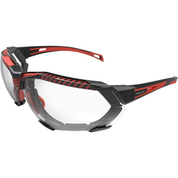 Forceflex FF4 Sunglasses - Foam - Black/Red - Clear Lens FF4-01044-041