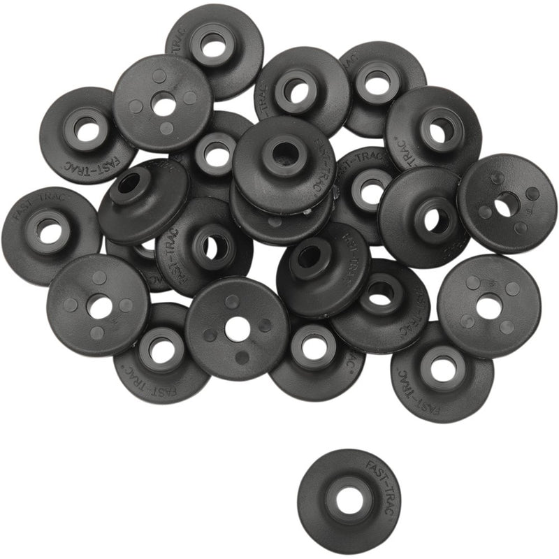Fast-Trac Extra Large Backer Plates - Black - Round - 24 Pack 600RX-24
