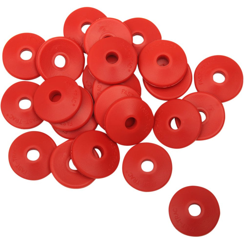 Fast-Trac Backer Plates - Red - Round - 24 Pack 213RR-24