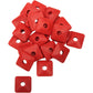 Fast-Trac Backer Plates - Red - Square - 96 Pack 205SR-96