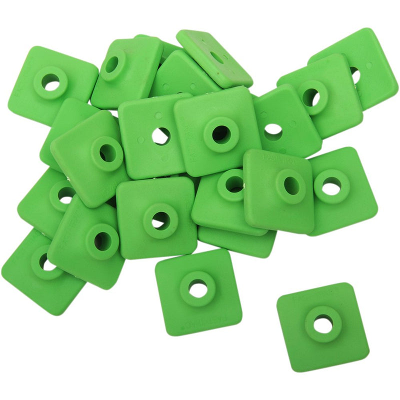 Fast-Trac Extra Large Backer Plates - Green - Square - 96 Pack 702G-96