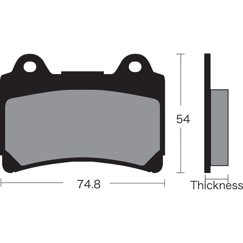 Vesrah Semi-Metallic Brake Pads VD-242