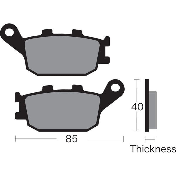 Vesrah Semi-Metallic Brake Pads VD-163