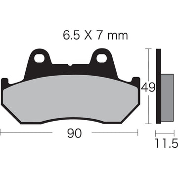 Vesrah Semi-Metallic Brake Pads VD-123/3