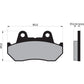 Vesrah Semi-Metallic Brake Pads VD-123