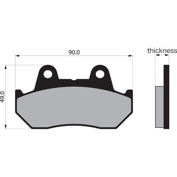 Vesrah Semi-Metallic Brake Pads VD-123