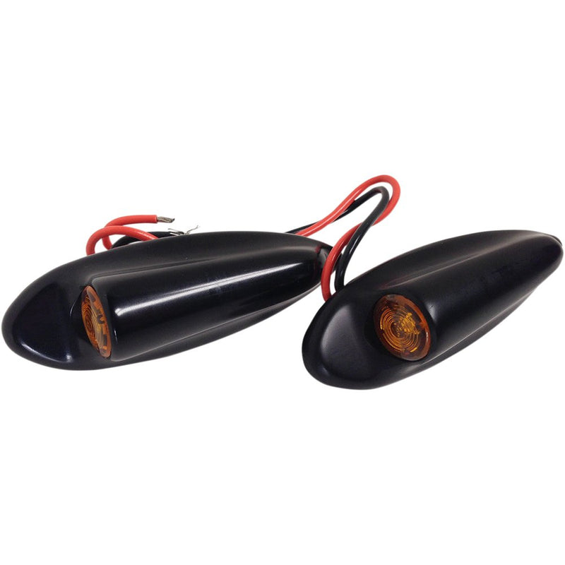 Eddie Trotta Designs Front LED Turn Signals FLTR - Black TC-947B