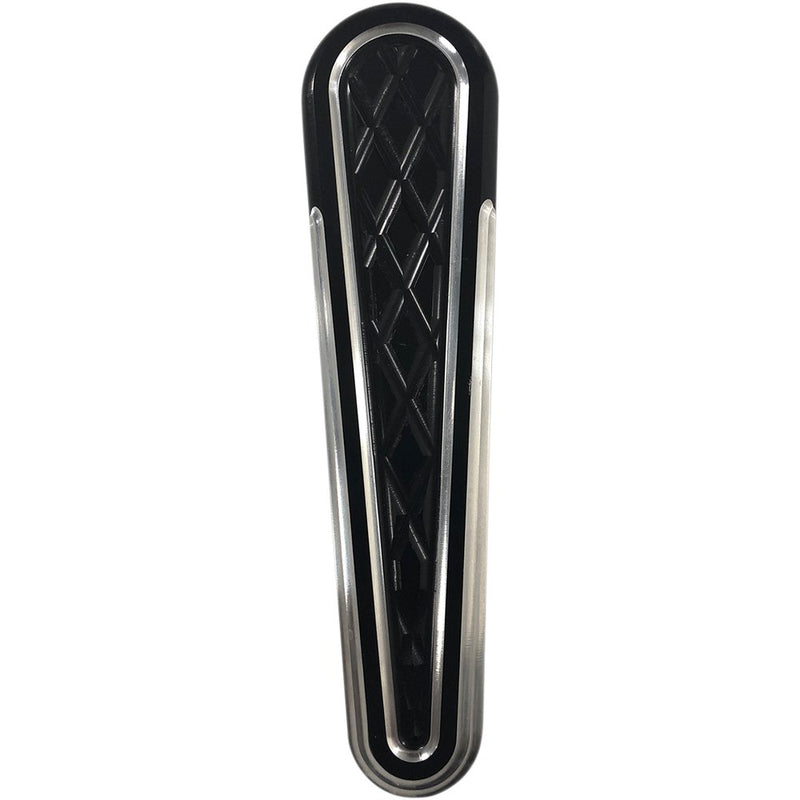 Eddie Trotta Designs Dash Panel Insert - Platinum Cut - Black Anodized TC-109B