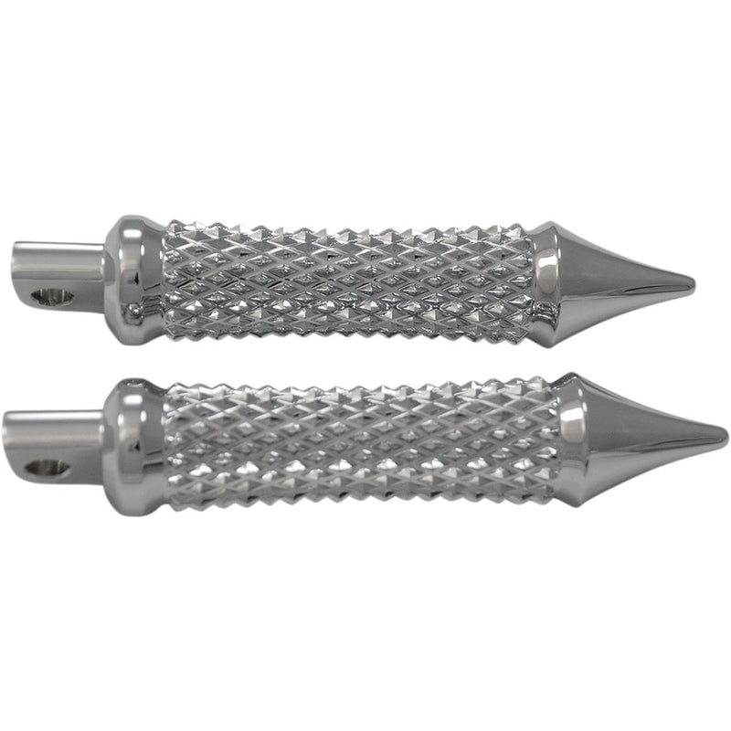 Eddie Trotta Designs Cross Cut Footepegs - Chrome TC779