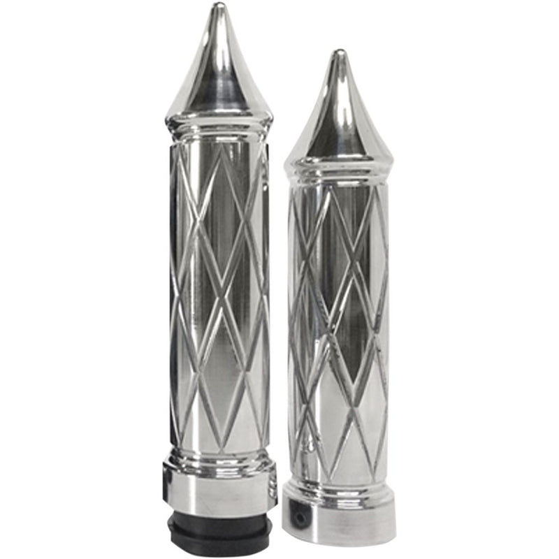 Eddie Trotta Designs Platinum Cut Grips - TBW - Chrome TC-782
