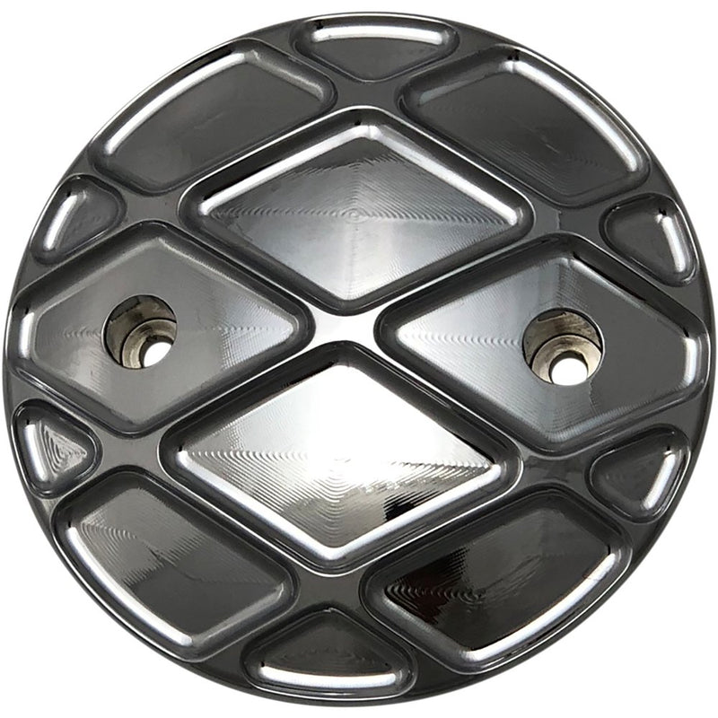 Eddie Trotta Designs Points Cover - Platinum Cut - Chrome - M8 TC-566