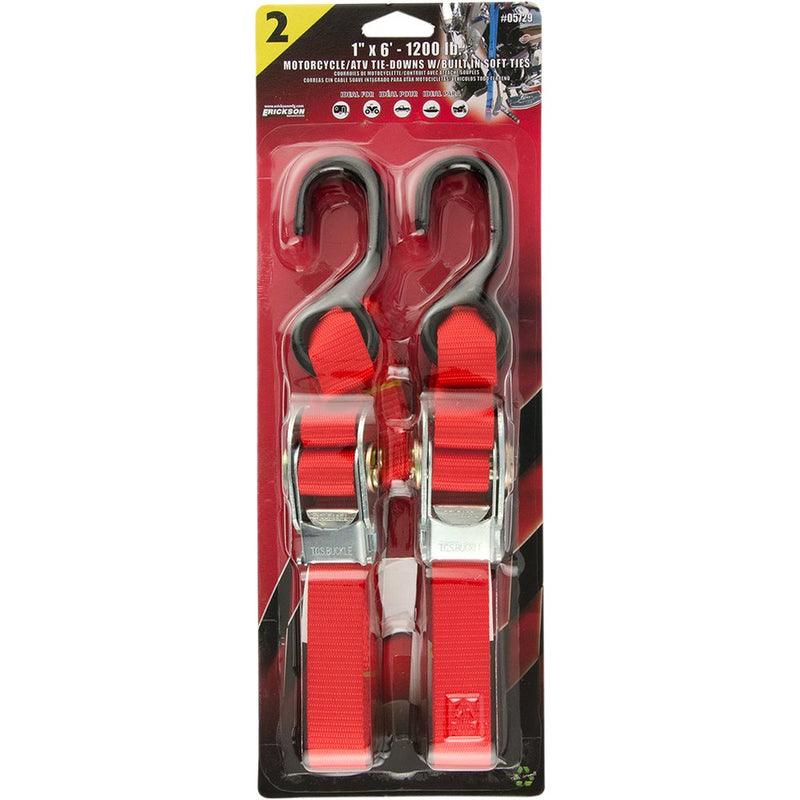 Erickson Over-Center Buckle Strap - 1" x 6' - Red 05729