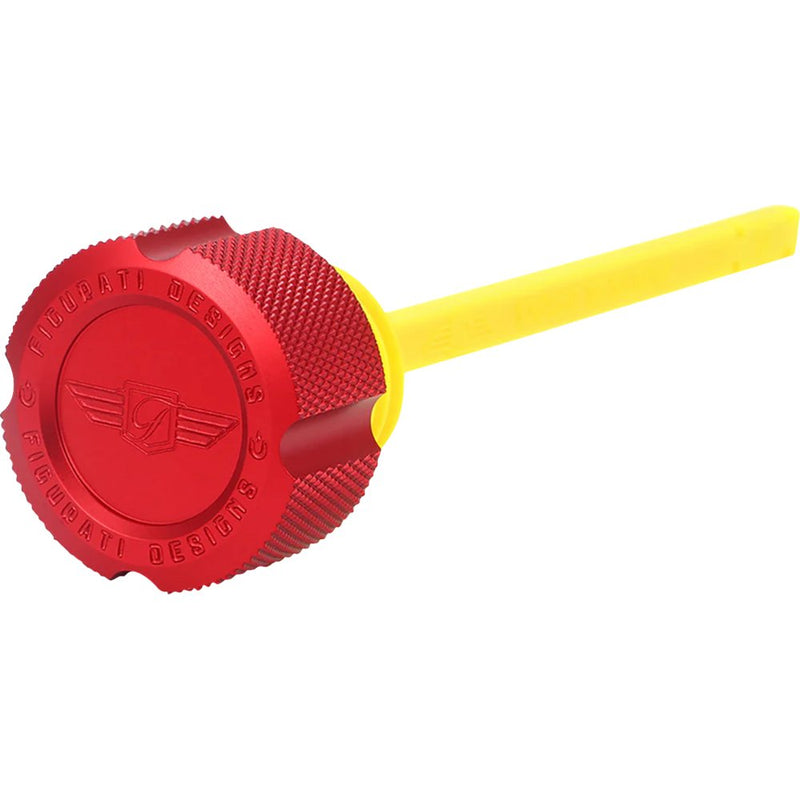 Figurati Designs Performance Magnetic Oil Dipstick - Knurled - Red - M8 Touring/Trike FDP01-M8KN-R