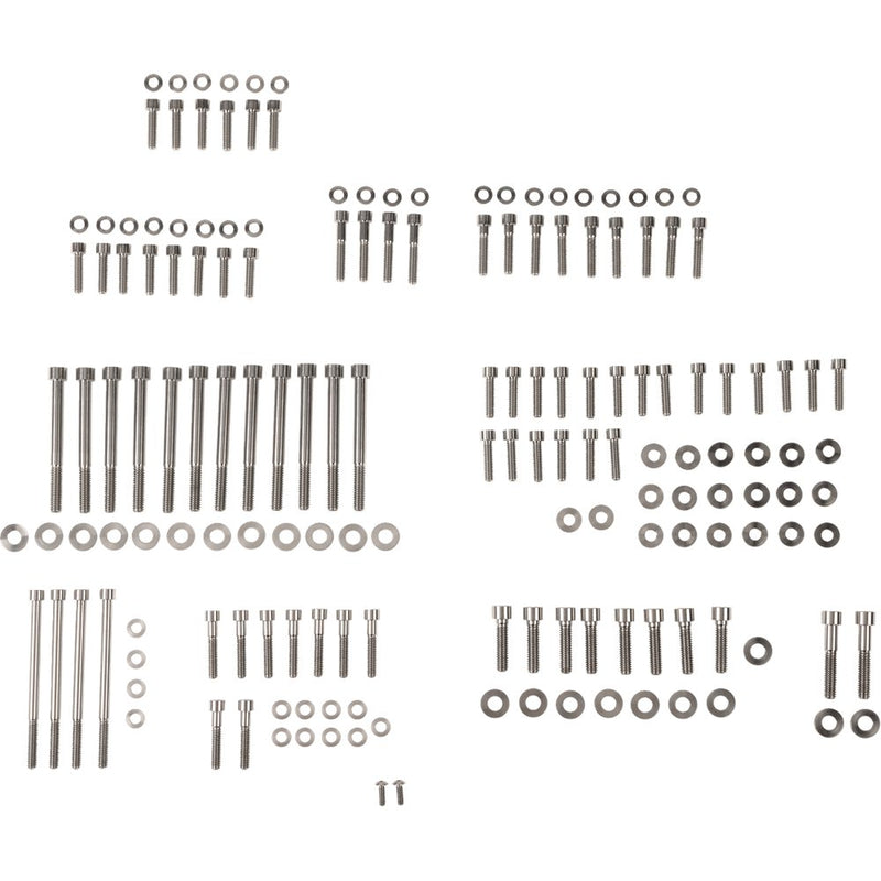 Figurati Designs Engine Bolt Kit - Titanium/Speed Silver - M8 FD100-M8-TBOLT-SS