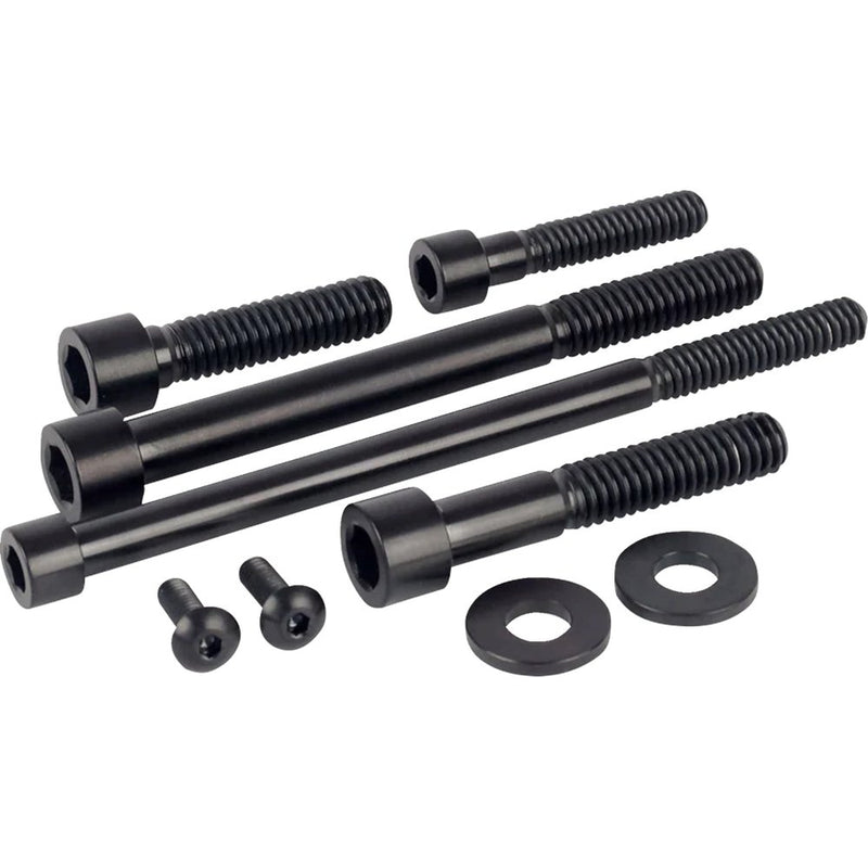 Figurati Designs Engine Bolt Kit - Titanium/Race Black - M8 FD100-M8-TBOLT-BLK