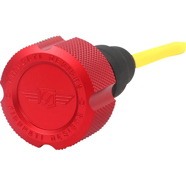 Figurati Designs Performance Magnetic Oil Dipstick - Knurled - Red - '07-'16 Touring/Trike FDP01-TCKN-R