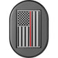 Figurati Designs Antenna Cover - Right Rear Fender - Red Line American Flag - Black FD75-AC-BLK-RT