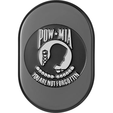 Figurati Designs Antenna Cover - Right Rear Fender - POW-MIA - Black FD55-AC-BLK-RT