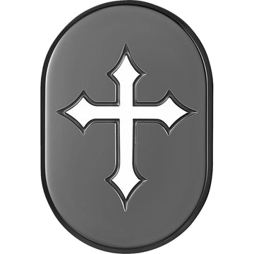 Figurati Designs Antenna Cover - Right Rear Fender - Cross - Black FD41-AC-BLK-RT