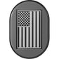 Figurati Designs Antenna Cover - Left Rear Fender - Contrast Cut American Flag - Black FD26-AC-BLK-LT