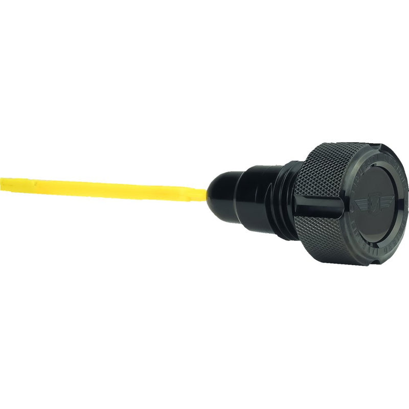 Figurati Designs Oil Dipstick - Knurled - Black - '07-'16 Touring/Trike FD01-MAGDSTC-KN-BLK