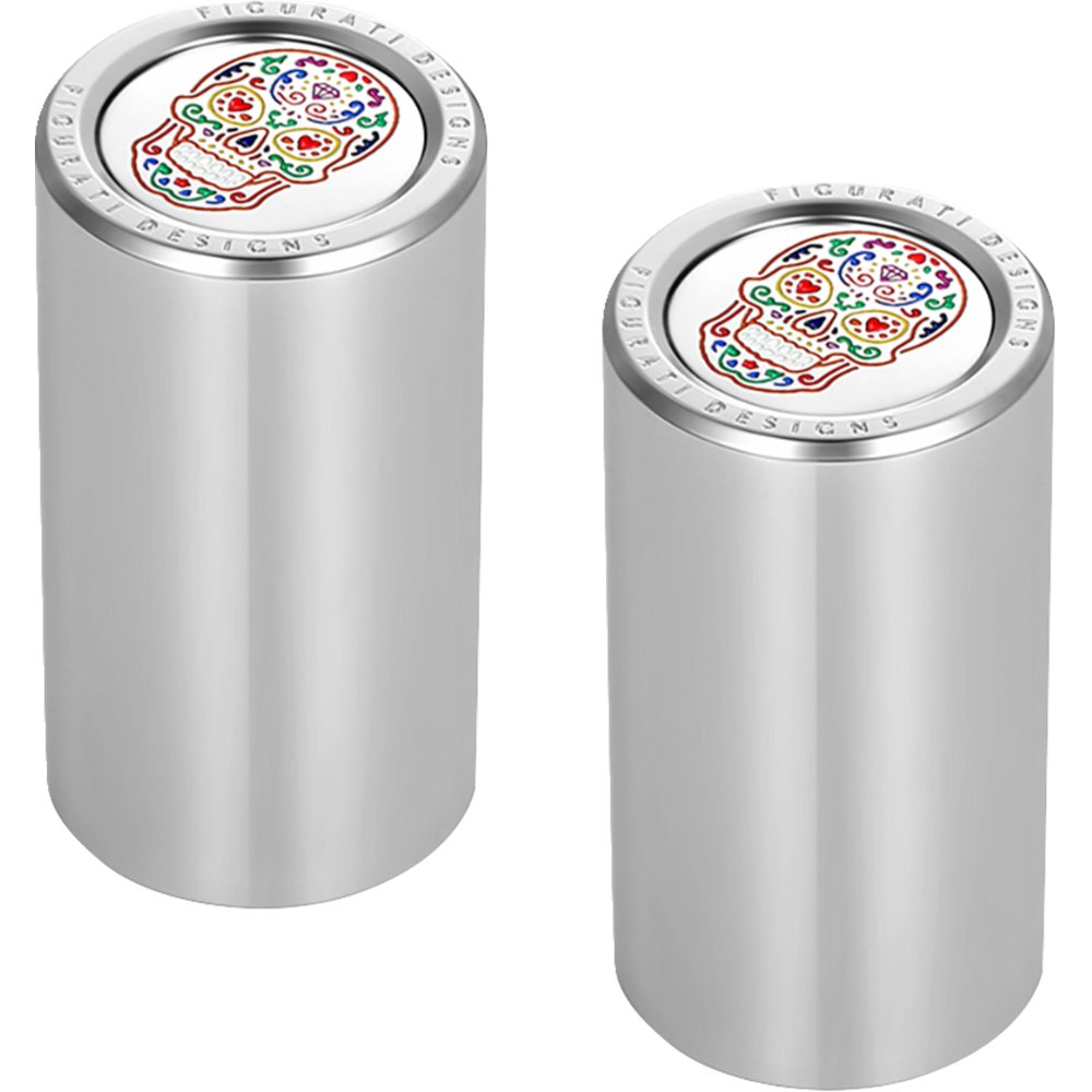 Figurati Designs Docking Cover - Long - Mirror Polished - Sugar Skull FD30-DC-25-45-SS