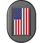 Figurati Designs Antenna Cover - Left Rear Fender - American Flag - Black FD21-AC-BLK-LT