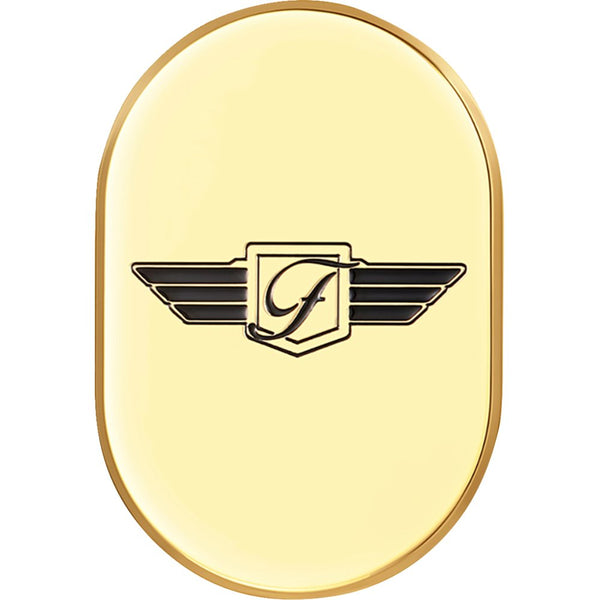Figurati Designs Antenna Cover - Left Rear Fender - FD Logo - Gold FD-01-AC-GLD-LT
