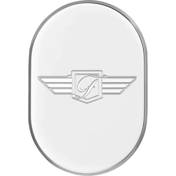 Figurati Designs Antenna Cover - Left Rear Fender - FD Logo - Polished Stainless Steel FD-01-AC-SS-LT