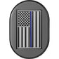 Figurati Designs Antenna Cover - Right Rear Fender - Blue Line American Flag - Black FD71-AC-BLK-RT