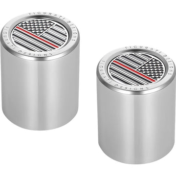 Figurati Designs Docking Covers - American Flag - Contrast Cut - Silver FD73-DC-2730-SS