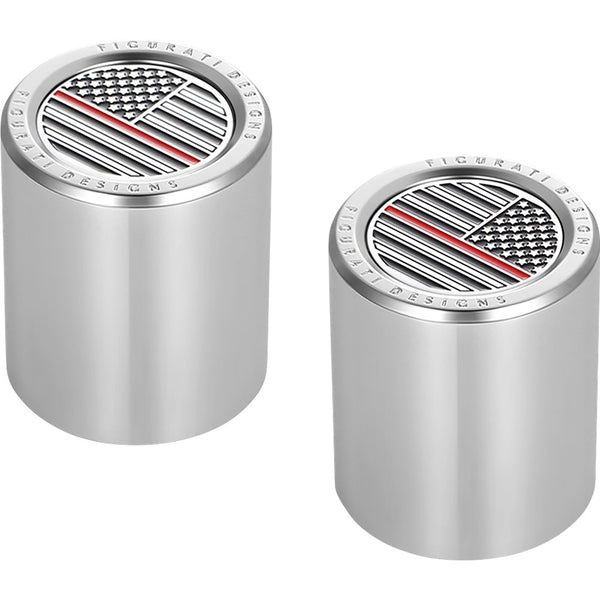 Figurati Designs Docking Covers - American Flag - Contrast Cut - Silver FD73-DC-2730-SS