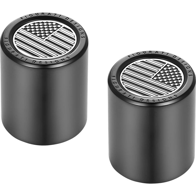 Figurati Designs Docking Covers - American Flag - Black FD26-DC-2730-BK