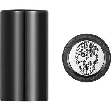 Figurati Designs Docking Covers - American Flag Skull - Contrast Cut - Black FD27-DC-2545-BK