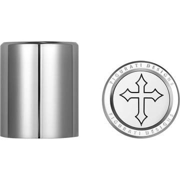 Figurati Designs Docking Covers - Short - Cross - Silver FD41-DC-2530-SS
