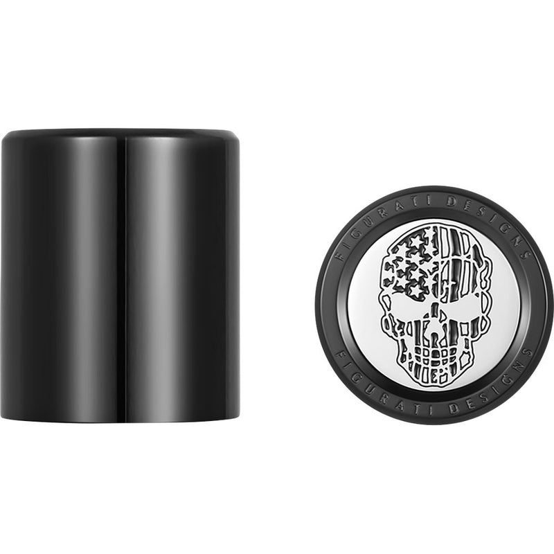 Figurati Designs Docking Covers - American Flag Skull - Short - Contrast Cut - Black FD27-DC-2530-BK