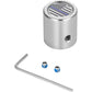 Figurati Designs Heel-Toe Shifter Cover - Blue Line American Flag - Stainless Steel FD70-HTSC-SS