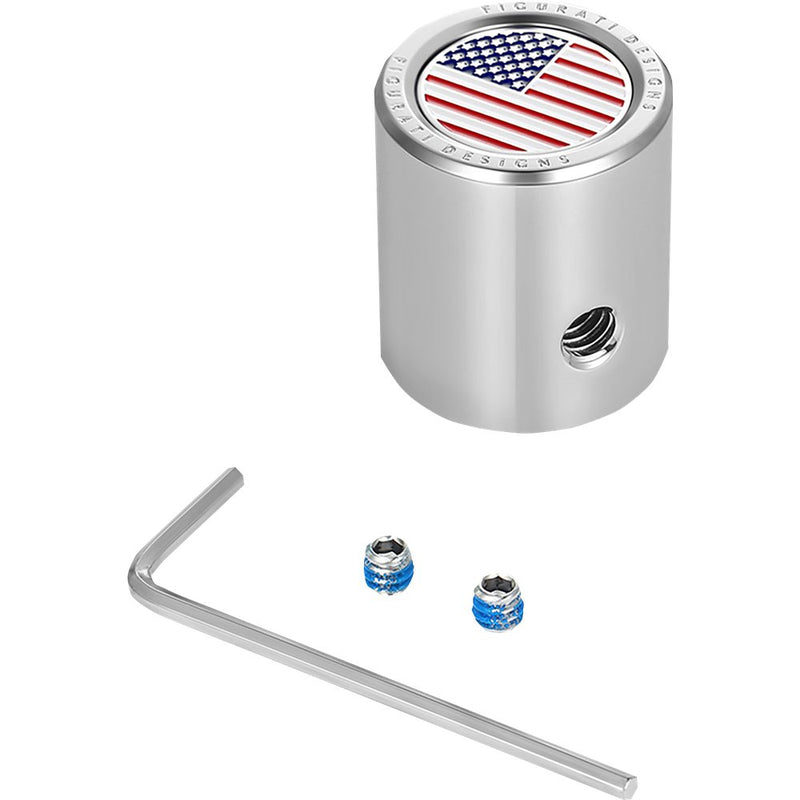 Figurati Designs Heel-Toe Shifter Cover - American Flag - Red/White/Blue FD20-HTSC-SS