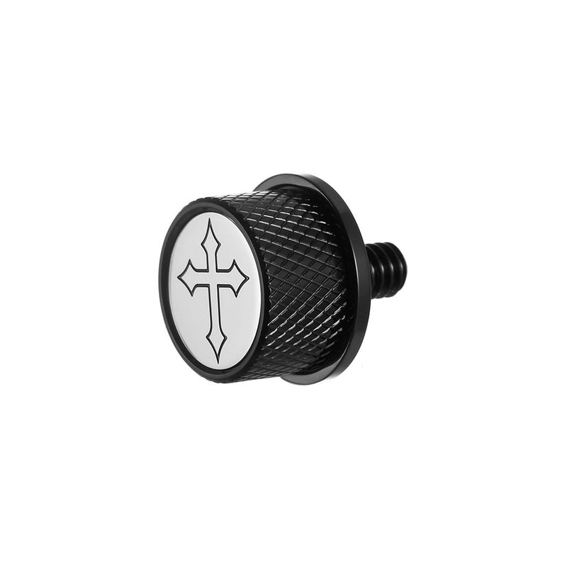 Figurati Designs Seat Mounting Knob - Black - Cross FD41-SEAT KN-BK