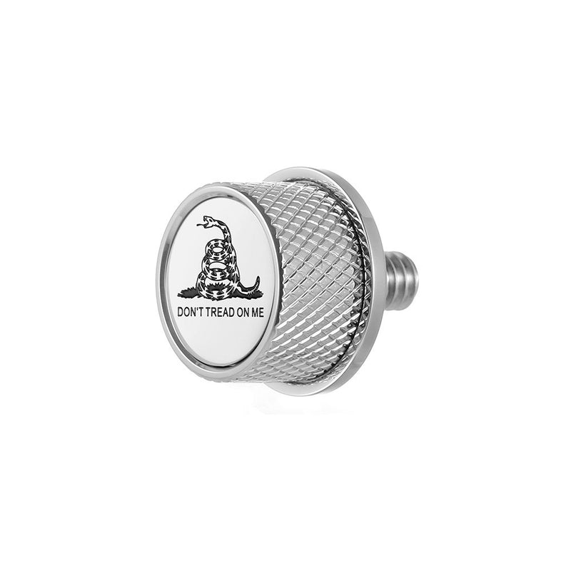 Figurati Designs Seat Mounting Knob - Stainless Steel - Don't Tread On Me FD40-SEAT KN-SS