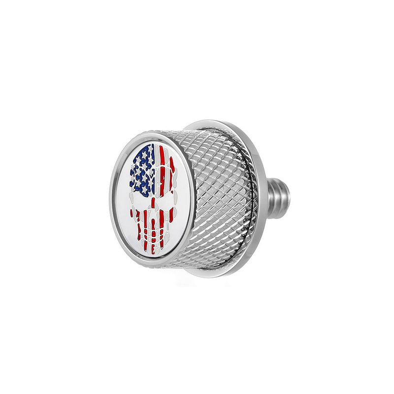 Figurati Designs Seat Mounting Knob - Stainless Steel - Skull FD24-SEAT KN-SS