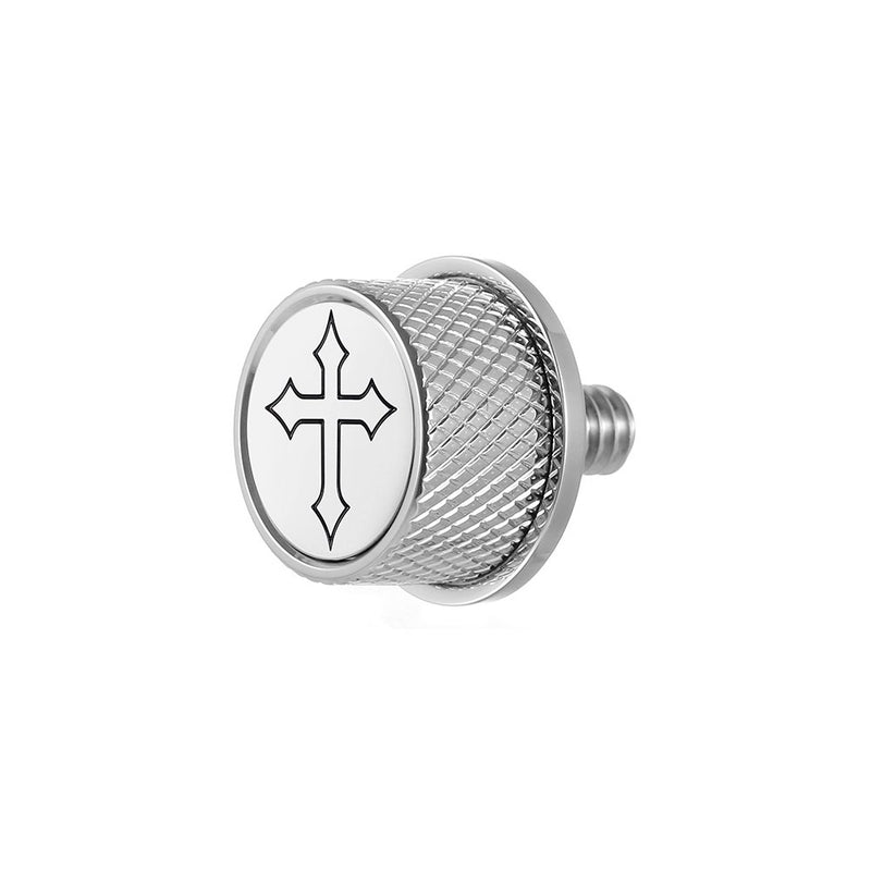 Figurati Designs Seat Mounting Knob - Stainless Steel - Cross FD41-SEAT KN-SS